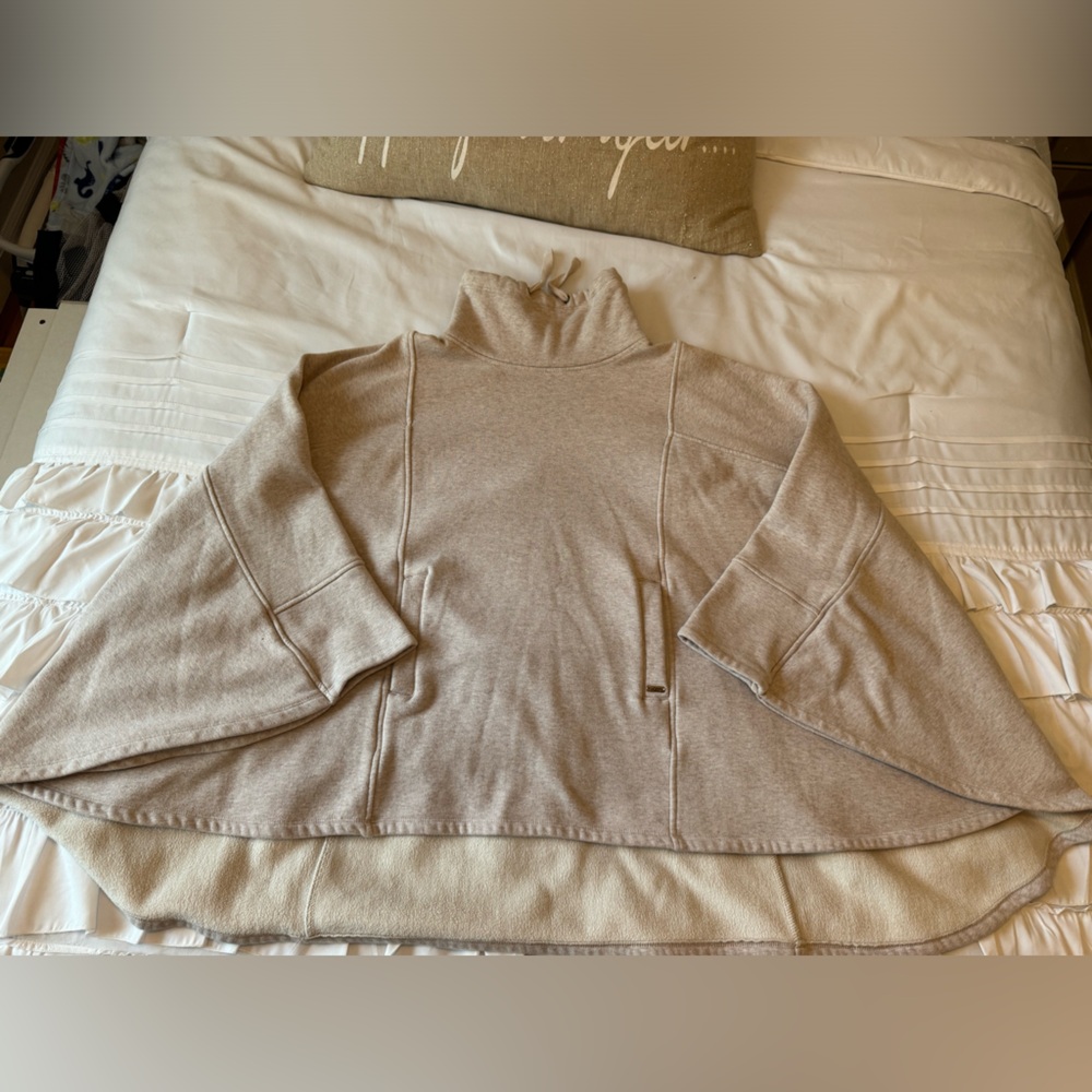 UGG PONCHO FUNNEL NECK SWEATER